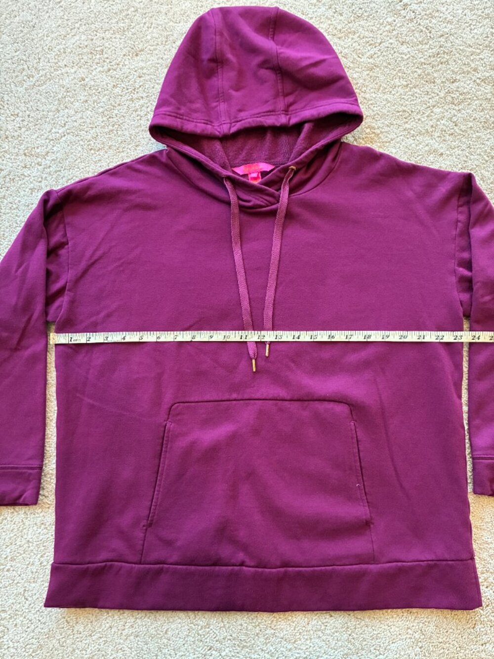 NWOT Lilly Pulitzer Magenta Pullover Hoodie Sweatshirt - Picture 9 of 11